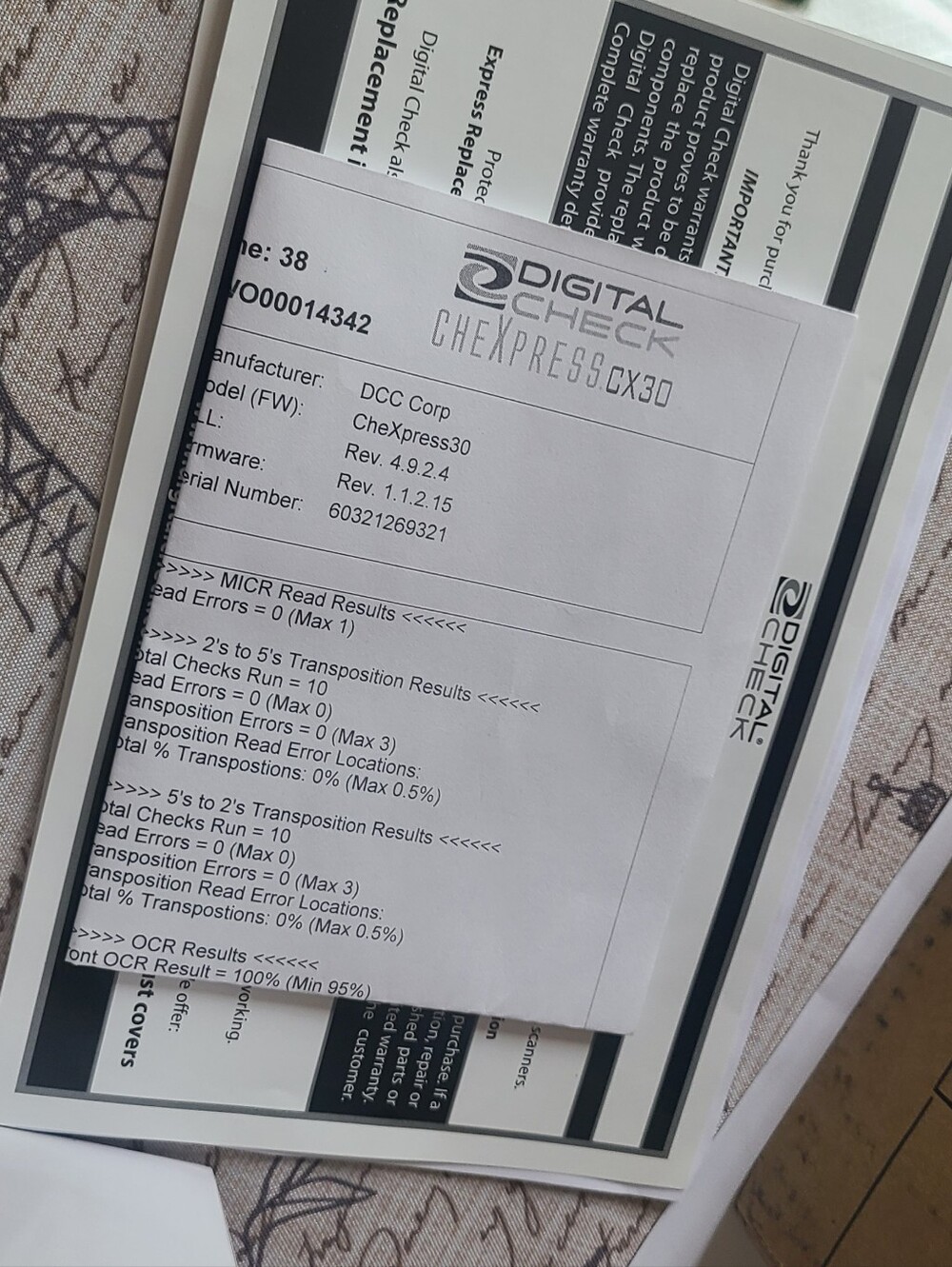 CheXpress 30 Compact Remote Digital Cheque Scanner - Picture 11 of 14